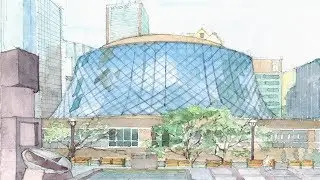 Watercolor study of the Roy Thomson Hall