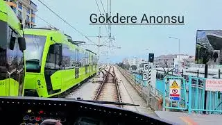 Bursaray İle Demirtaşpaşa - Arabayatağı Bombardier B2010 Araç İçi - Vatman Sürüş Çekim 15.07.2023 🚅🚉