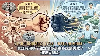 《時事！辯個明白》EP38｜年終心智大掃除：冥想有用嗎？雜念變多是進步還是失敗？