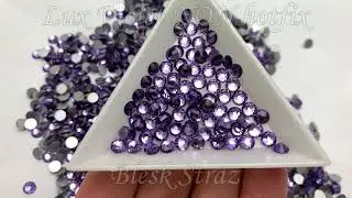 Lux NON hotfix rhinestones Violet  Flat Back ! Люкс стразы Виолет холодная фиксация