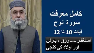 Translation , Explanation and Grammar of Surah Nooh,Ayat 10 to 12/Tarjuma,Tafseer Ayat 10 to 12