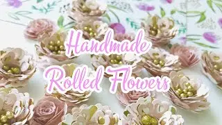 Double Rolled Flowers with @ScrapDiva29 New Roll Up Flower Die Set