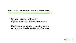 Record a Journal Entry | QuickBooks Online