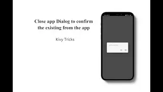 #python #kivy #kivymd Закрыть диалоговое окно приложения в приложениях Kivy