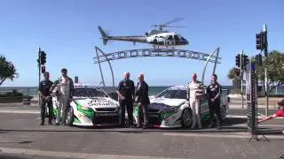 Team Navy in Surfers Paradise spectacle for v8super car build up