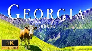 FLYING OVER GEORGIA (4K UHD) - Relaxing Music With Stunning Beautiful Nature (4K Video Ultra HD)