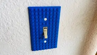 3D Printed Lego Light Switch Plate - SO COOL!!
