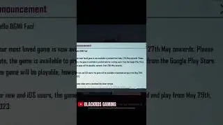 BGMI UNBAN DATE CONFIRMED | KRAFTON OFFICIAL NOTIFICATION | 29th MAY | GET READY 🔥