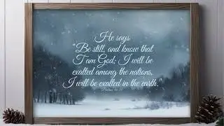 Winter Frame Scripture Frame Art