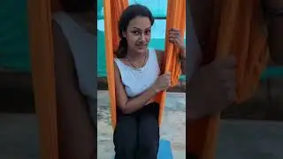 aerial yoga retreat at the_universespace with thavathiru Yoga more details what's+91 9787297890