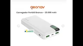 BATERIA GEONAV 20.000 mAh NÃO CARREGA (RESOLVIDO)
