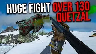 FIGHTING OVER A QUETZAL?! | ARK MTS TRIO PVP
