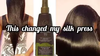 BEST HEAT PROTECTANT FOR SILK PRESS // SILK ELEMENTS HEAT PROTECTANT REVIEW // RELAXED HAIR