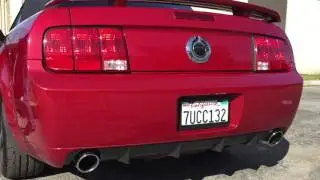 2009 Mustang GT/CS  Stock vs Borla Stinger Mufflers