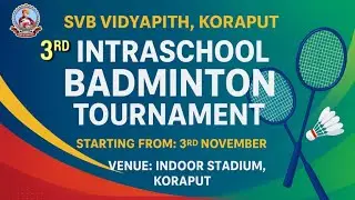 #3rd Intra school Badminton Tournament#svb VIDYAPITH koraput#sports#enjoy#game#