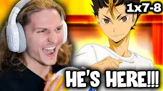 🏐 VOLLEYBALLER's FIRST TIME Reacting to Haikyu (Season 1 Episode 7-8)