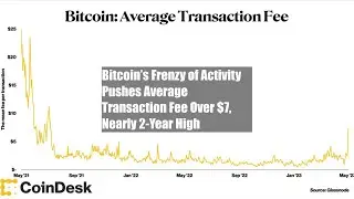 Bitcoin&rsquo;s Frenzy of Activity Pushes Average Transaction Fee Over $7, Nearly 2-Year High