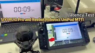 SIYI RC10 Pro and Reebot Robotics UniPod MT11 Latency Test #siyi #testing  #products