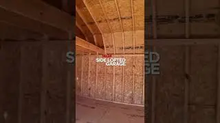 14x24 Side Lofted Garage!!! #tinyhouse #portablecabins #cabinstyle #portablecabin #stormor