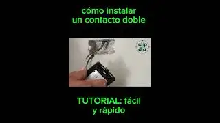Cómo instalar un enchufe o contacto doble FÁCIL Y RÁPIDO.