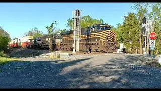 NS 214 Meets 203 Nickel Plate Both Have Crew Changes