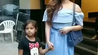 neelam kothari with daughter today for  laksshyak16 Birthday Celebrations