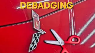 Debadging The C6 Bumper ✂️✂️✂️