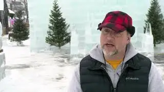 Construction of the Eagle River Ice Castle is officially finished
