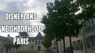 Driving Around Disneyland Paris Neighborhood | Scenic Tour Near Disney Village