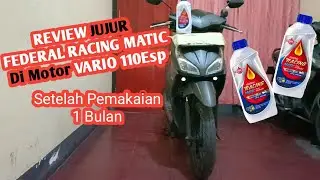 REVIEW Jujur FEDERAL RACING MATIC 10w-40 Untuk Harian no endorse #federal #olimotormatic #motovlog 
