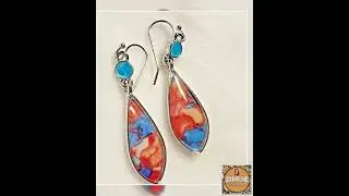 Asymmetry Multicolor Silver Drop Dangle Earrings | Women&rsquo;s Hook Art Jewelry