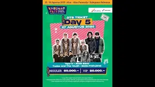 🔴 Live Ska & Pop Rock Bersatu! Tipe-X & Setia Band Guncang Kebumen Fest 2025 Day 5