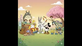 Kids Cartoon Song 🎵 | Tom & Jerry Style Fun | Mickey, Shinchan, Dora, Minions
