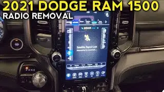 Снятие магнитолы на Dodge Ram 1500 2021 года