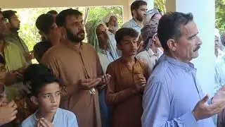جرپال رانا شہباز سابق نائب ناظم تحصیل کی والدہ مرحومہ کی نماز جنازہ آبا ئی گاوں جرپال قبرستان میں 