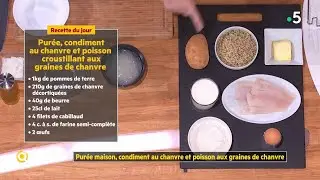 Recette : Pur&eacute;e maison, au chanvre et poisson aux graines de chanvre de Pascale Weeks