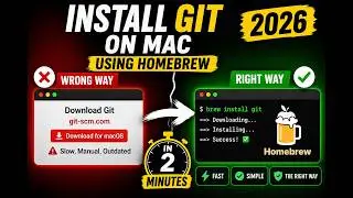 Install Git on Mac Using Homebrew (Fast & Easy | 2026)