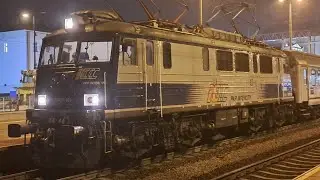 Wjazd i odjazd EP07-351 z IC PRZEMYŚLANIN na stacji Tarnów 