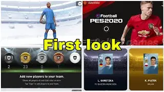 Pes 2020 Mobile first look and first pack opening | Finally ❤