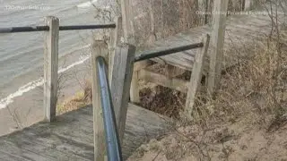 Erosion causes Kirk Park boardwalk to break apart