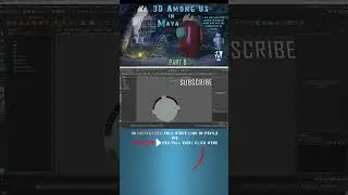 3d among us charector in Part 8 maya2024 hindi #3dmodelingtutorial