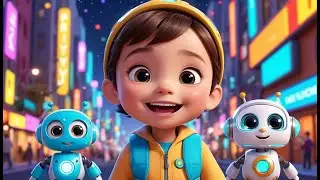 🤖 Dancing Robots in the Future Learning City 🌆🎶 | Fun ABC, Numbers & Colors Song for Kids