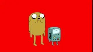 Jake and BMO Still - Adventure Time - Green Screen