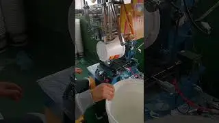 Plastic bucket label printing  #heattransferprinting #plasticpackaging #plasticbuckets  #machine