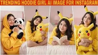 Trending Hoodie Girl Gemini Image for Instagram | Girl in Hoodie with Teddy - Mayank Editz 🔥