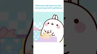 When you don't know the lyrics #shorts #molangcartoons #funnycartoonsforkids #cartooncandy