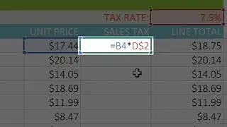 Excel Quick Tip Absolute References with the F4 Key