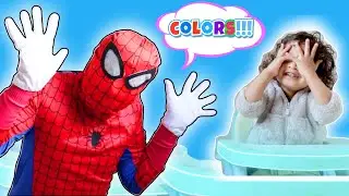 Axton is Teaching Colors To Spider-Man !!!🤡 Learn Colors with Axton and Spider-Man 😁| Axton