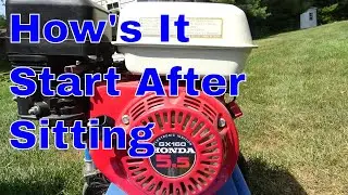 Honda Engine been sitting 2 Years, How Does It Start?