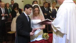 Nozze di Claudia e Francesca : le promesse e lo scambio delle fedi